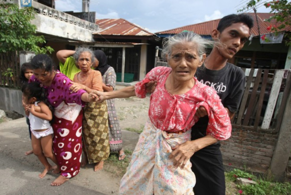 A massive earthquake hit off Indonesia"s westernmost province of Aceh on Wednesday, triggering a tsunami warning in the same region where a 2004 tsunami killed more than 200,000 (Source: The Wall Street Journal).